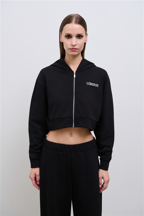 COMBOS 111 CORE ZIP HOODIE BLACK